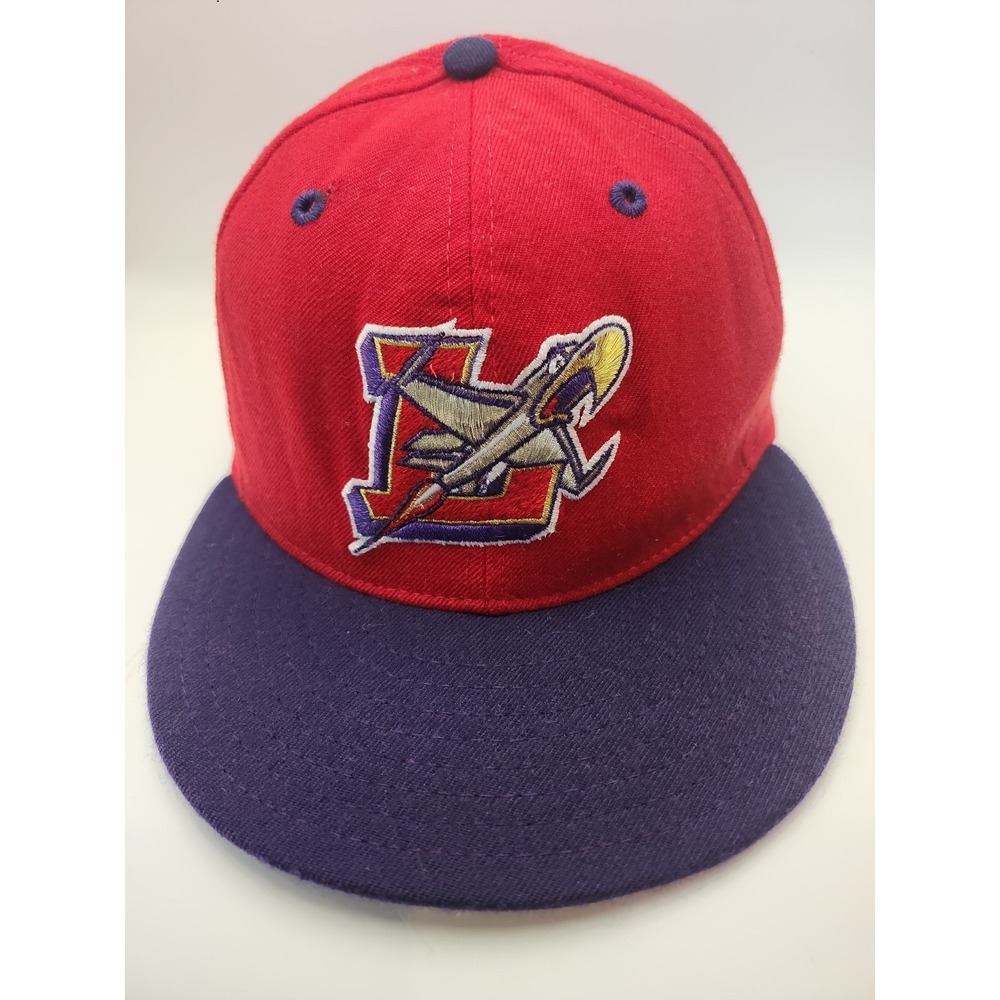 Vintage 90's New Era Lancaster Jethawks Fitted Hat 7 1/4 Baseball 5950 WOOL MILB